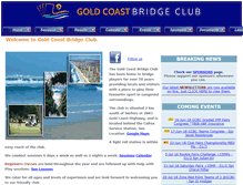 Tablet Screenshot of goldcoastbridgeclub.com
